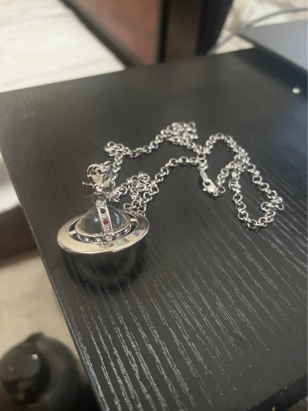 vivienne westwood necklace silver planet